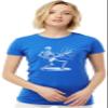 X-Large Royal Women Rock & Roll Skeleton Shredding Playing Guitar Band Deluxe Soft T-Shirt view 1