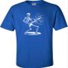 3X-Large Royal Mens Rock & Roll Skeleton Shredding Playing Guitar Band T-Shirt view 2