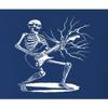 3X-Large Royal Mens Rock & Roll Skeleton Shredding Playing Guitar Band T-Shirt view 4