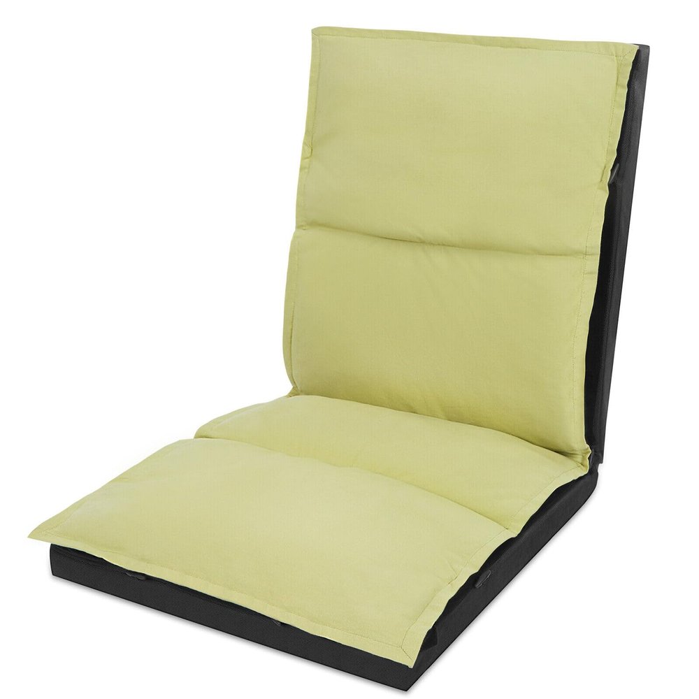 XK Foldable Camping Floor Lounge Padded Chair Couch for Outdoor Travel