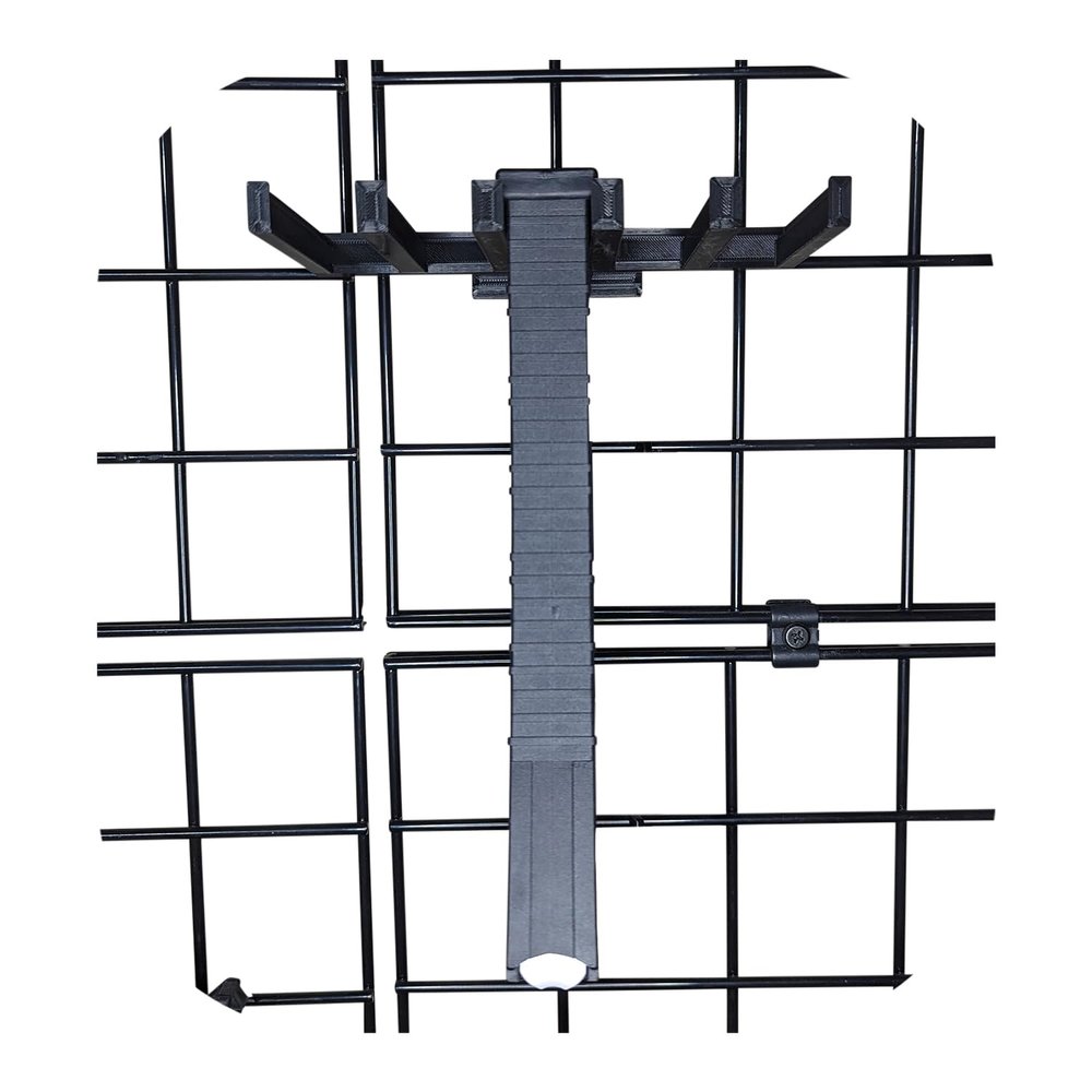 Hammy3DPrints Mount for Genesis GEN-12 Mags - Gridwall | Magazine Holder Storage Rack (4 Mag)