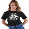5X-Large Black Mens Skeleton Playing Drums Rock & Roll Band T-Shirt view 3