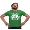 5X-Large Kelly Green Mens Skeleton Playing Drums Rock & Roll Band T-Shirt view 1