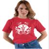 4X-Large Red Mens Skeleton Playing Drums Rock & Roll Band T-Shirt view 3