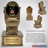 Decade Awards Action Pedestal Gold Toilet Bowl Trophy - Turd Place Award - Trophy of Shame - Custom Engraved Plate on Request (Turd Place-7 Inch) view 4