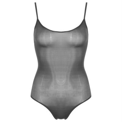 Lorilida Women See Through Backless Camisole Adjustable Spaghetti Strap Bodysuits Jumpsuits Swimsuit Black A One Size