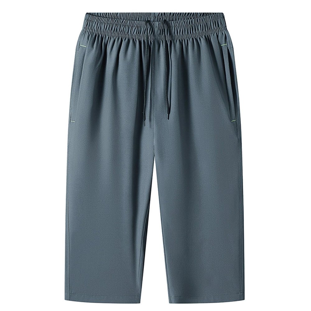IEPOFG Pants for Men 2024 Men's Capri Pants 2024 Summer Comfy Loose Fit Work Pants Outdoor Sports Going Out Running Vacation Workout Sweatpants Dark Gray