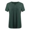 2024 Tops for Women Trendy Plus Size Tee Summer Casual Tunic Blouse Dressy Short Sleeve V-Neck Loose Fit Shirts view 3