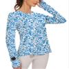 Blingfit Sun UV Protection Shirt UPF 50+ Long Sleeve Workout Tops for Women Outdoor Running Gym Clothes Light Weight view 1