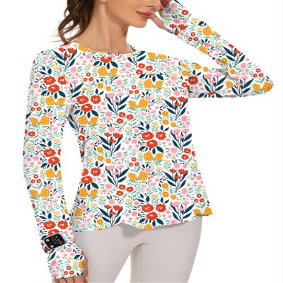 Blingfit Women's Athletic Shirts Long Sleeve SPF 50+ Sun Protection Tops Outdoor Tshirts Lightweight Hiking Shirts