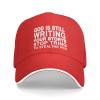 NineFit Basics God is Still Writing Your Storys Stop Trying to Steal The Pen Hat Funny Sandwich Baseball Cap Sports Sun Hats Adults Golf Dad Hats Red view 1