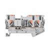 50pcs PT 2.5-Twin 3 Din Rail Terminal Block Mount Conductors Push in Spring Screwless Feed Through Wire Conductor Wire Connector(Gray) view 1