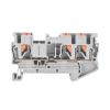 50pcs PT 2.5-Twin 3 Din Rail Terminal Block Mount Conductors Push in Spring Screwless Feed Through Wire Conductor Wire Connector(Gray) view 4