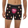 Byxhuc Personalized Boxers, Boxer Para Hombre, Custom Boxers with Photo, Black Boxers Briefs with Red Lip, Birthday Gifts Idea for Him view 2