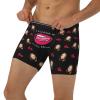 Byxhuc Personalized Boxers, Boxer Para Hombre, Custom Boxers with Photo, Black Boxers Briefs with Red Lip, Birthday Gifts Idea for Him view 3