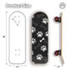 26 Inch Large Pet Skateboard for Dogs and Pets - Canadian Maple Deck, Aluminum Trucks, PU Wheels - No Assembly Required - Max Load 150 lbs for Pets with T-Tool view 2