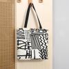 Baglemon Canvas Tote Bag for Women, Aesthetic Shoulder Handbag with Zipper & Inner Pockets view 2