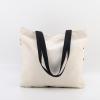 Baglemon Canvas Tote Bag for Women, Aesthetic Shoulder Handbag with Zipper & Inner Pockets view 4