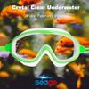 Goggles for kids Swimming 2 Pack No Leaking Anti-Fog Outer Eye Fit with Wide View UV Protection Crystal Clear Watertight Swim Goggles with nose cover Suitable for Children Youth Boys Girls Age 3 to 14 view 2