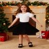 ZFZDRen 12M-12Y Toddler Baby Girls Ruffle Collar Blouse Kids Girl Solid Color T-Shirts Casual Tee Tops (Short White, 2-3 Years) view 2