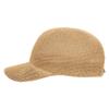 AISI Women Straw Baseball Cap Stylish Summer Beach Cap Woven Visor Sunhat Travel Cap Casual Straw Cap Camel view 2