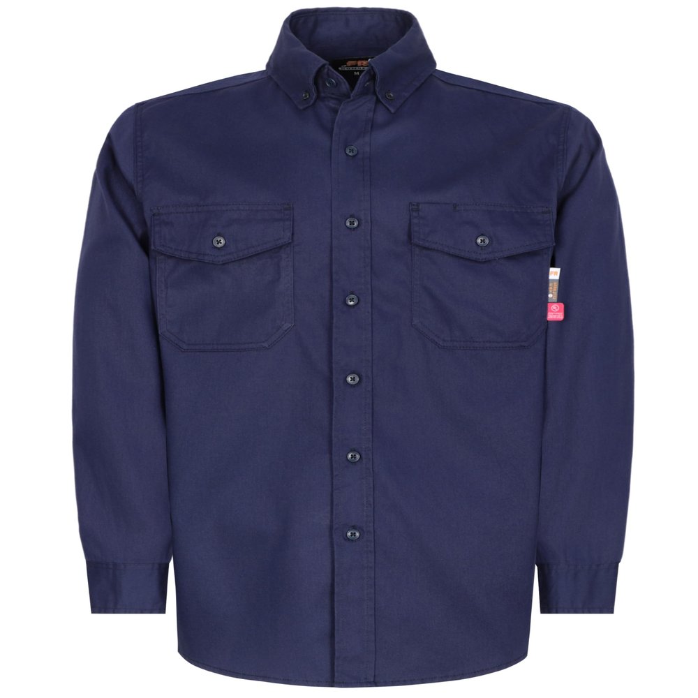 KONRECO FR Shirts for Men 6.5oz Lightweight Pearl Snaps Work Uniform CAT2