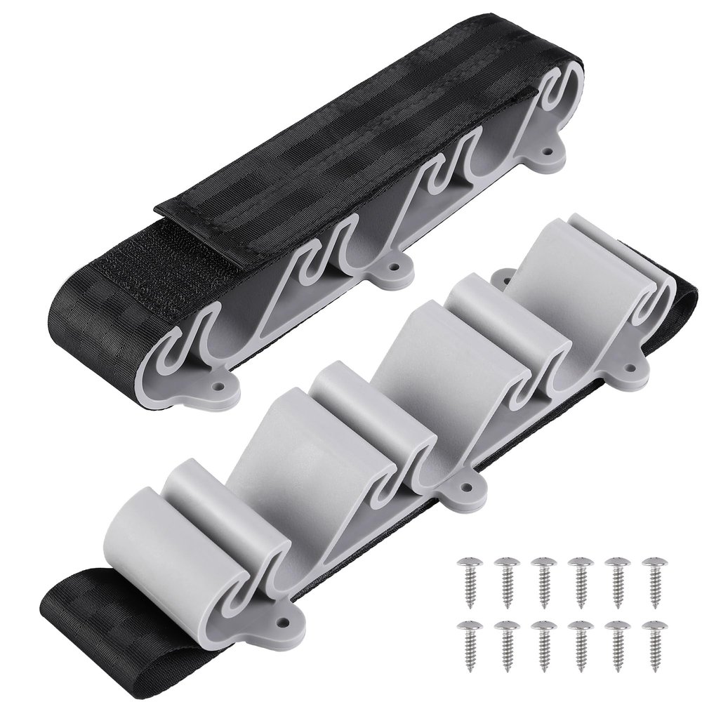 RunNico 2 pack Boating Vertical Fishing Rod Holders,Fishing Rod Holder,Boating Vertical Fishing Rod Rack for Storage,Fishing Pole Strap for Boat Deck