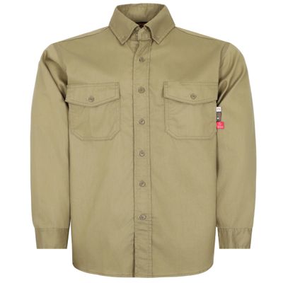 KONRECO FR Shirts for Men 6.5oz Lightweight Pearl Snaps Work Uniform CAT2