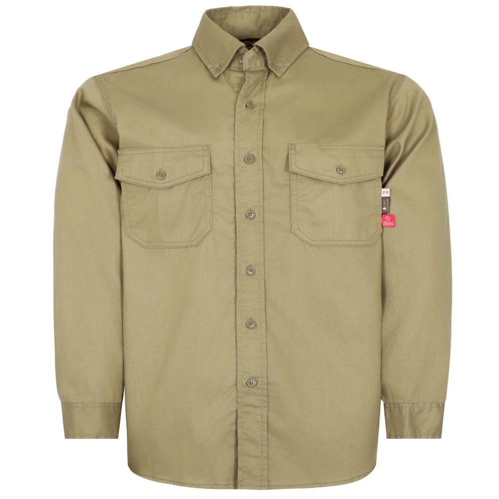 KONRECO FR Shirts for Men 6.5oz Lightweight Pearl Snaps Work Uniform CAT2