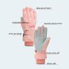 ANJMEICH Ski Gloves,Fleece Warm,Touch Screen Phone Ski Cycling Outdoor Gloves (Blue) view 2