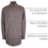 KONRECO FR Shirts for Men 6.5oz Lightweight Pearl Snaps Work Uniform CAT2 view 4