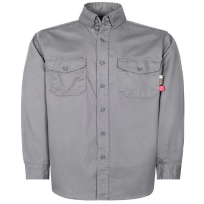 KONRECO FR Shirts for Men 6.5oz Lightweight Pearl Snaps Work Uniform CAT2