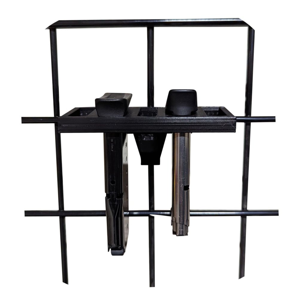 Hammy3DPrints Mount for Sig P239 and P938 Mags - Gridwall | Magazine Holder Storage Rack (2 Mag)