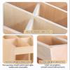 Wooden Yoga Mat Holder Home Gym Organizer, 12-Slot Yoga Display Stand, Floor Yoga Storage Rack for Foam Rollers/Carpet Mats/Foot Pad/Towel view 3