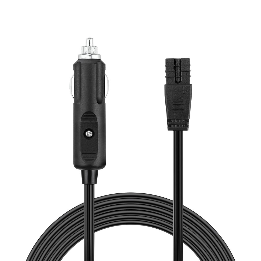 XWNV Black 12V Lead Cable Plug Wire 2Pin Charger Compatible with Car Cooler Cool Box Mini Fridge