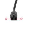 XWNV Black 12V Lead Cable Plug Wire 2Pin Charger Compatible with Car Cooler Cool Box Mini Fridge view 3