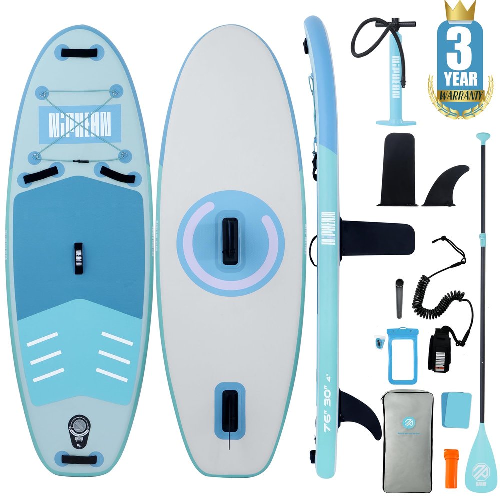 NipheanUltra-LightInflatable Paddle Board with (Beginner Friendly) StabilTrac Fin and Durable SUP Accessories, 10' Stand Up Paddle Boards for Adults & Youth, Versatile Yoga Paddle Board, Gift Ideas