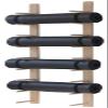 Wooden Yoga Mat Holder Wall Mount, Wood Yoga Mat Storage Rack as Shoe Hanger, Yoga Mat Organizer, or Gym Shelf for Home Gym Wall Storage,9 Layer view 1