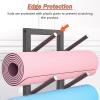 5/7-Layers Yoga Mat Holder Floor, Multi-Layer Workout Equipment Storage Rack, Large Capacity Metal Foam Roller Organizer Stand for Home Gym/Commercial view 4