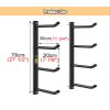 Adjustable Yoga Accessories/Wall Organizer Metal, Yoga Mat Holder Wall Mount for Storage Basketball, Yoga Ball/Mat, Fitness/Yoga Equipment (Size : 4-Tier) view 2