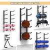 Adjustable Yoga Accessories/Wall Organizer Metal, Yoga Mat Holder Wall Mount for Storage Basketball, Yoga Ball/Mat, Fitness/Yoga Equipment (Size : 4-Tier) view 3