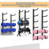 Adjustable Yoga Accessories/Wall Organizer Metal, Yoga Mat Holder Wall Mount for Storage Basketball, Yoga Ball/Mat, Fitness/Yoga Equipment (Size : 4-Tier) view 4