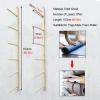 Wall Wooden Yoga Mat Holder, Foam Roller Organizer Rack for Home Gym/Fitness Class, 6/9 Layer Hanging Storage Shelf/6 Tier view 2