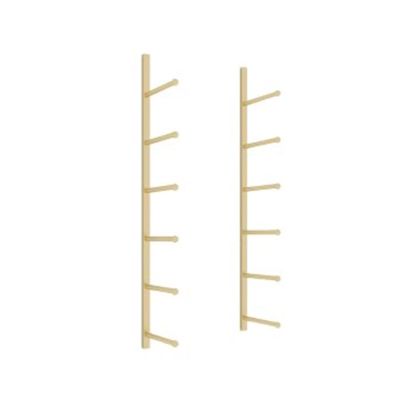 Wall Mount Yoga Mat Storage Rack Metal Yoga Mat Holder Home Gym Storage for Yoga Foam Roller Large Capacity Yoga Mat Display Rack