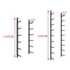 Wall Mount Yoga Mat Storage Rack Metal Yoga Mat Holder Home Gym Storage for Yoga Foam Roller Large Capacity Yoga Mat Display Rack view 2