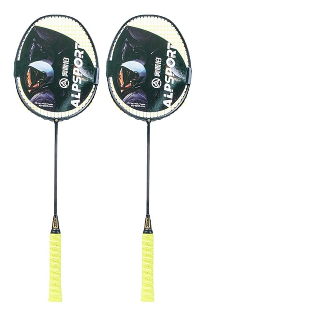GRASKY Badminton Racket - Full Carbon Fiber Ultralight Racquet with 6U 72g and G4 T700 with Badminton Racket Bag (Green,2 pcs with Bag)