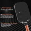 CZRR Pickleball Paddle, Edgeless Style 3K Raw Carbon Fiber Surface High Grit & Spin,USA Pickleball Approved, 16MM Polypropylene Honeycomb Core, Designed for Unmatched Control and Added Power view 2