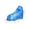 Gatuida 1 Pair Waterproof Shoe Covers, Rain Shoes Covers Reusable Foldable Rain Boots Sole Overshoes Protectors with Zipper for Cleaning Camping Travel (size 42-43), 30.50X21.00X12.50CM, Blue view 2