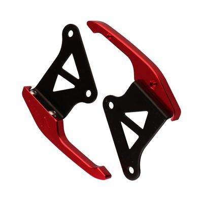 ULTECHNOVO Aluminum Rear Handle Rail Bar for Motorcycle Back Seat Compatible with Grom Red Easy Installation Durable Design for Passenger Support