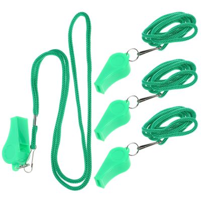 SUPVOX 4pcs Loud Soccer Whistle Lanyard Whistle for Referees Emergency Training and Outdoor Activities Multi-Functional Survival